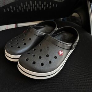 NWT Black Microchip Crocs